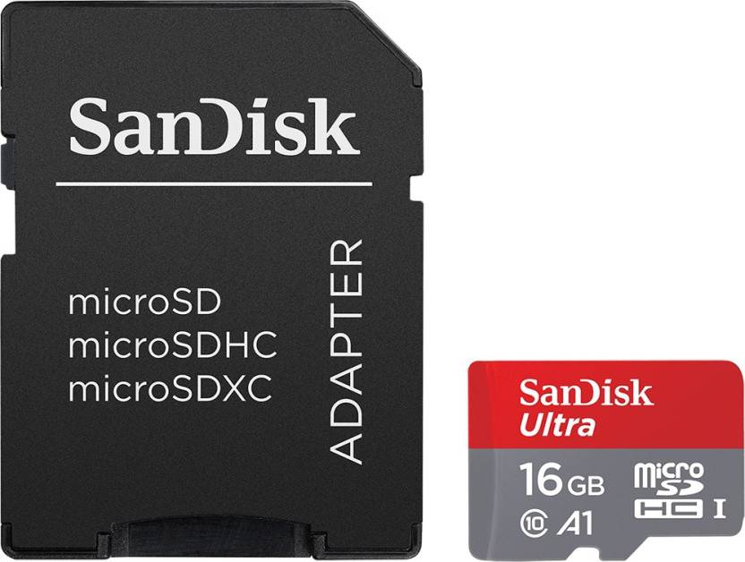 SANDISK MICROSD ULTRA ANDROID 16GB 80MB CLASS10